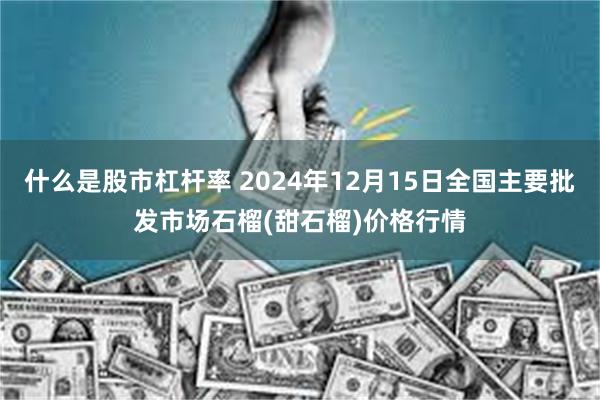 什么是股市杠杆率 2024年12月15日全国主要批发市场石榴(甜石榴)价格行情